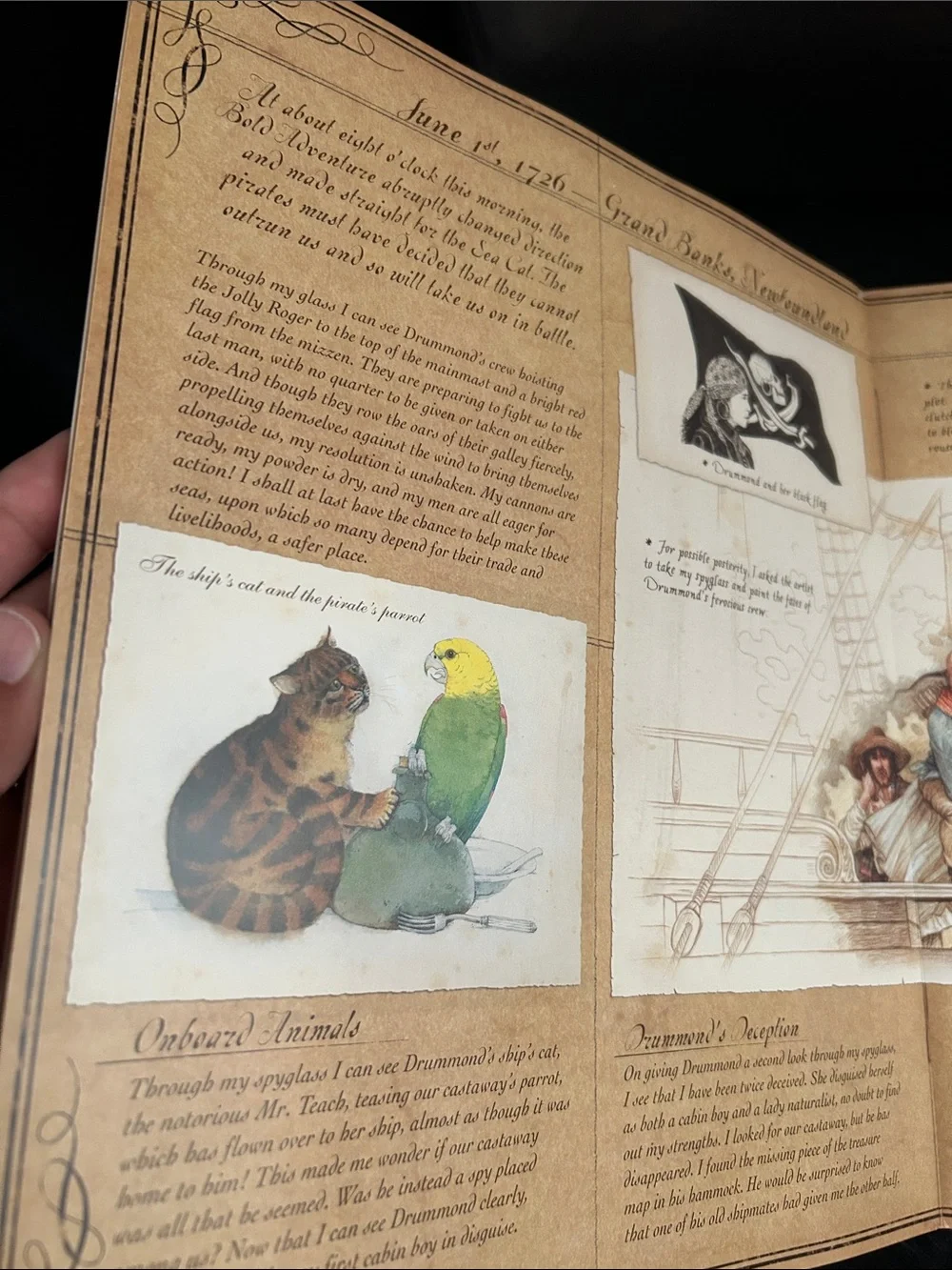 Pirateology Hardcover Book with “Capt. Lubbers Journal” - preowned